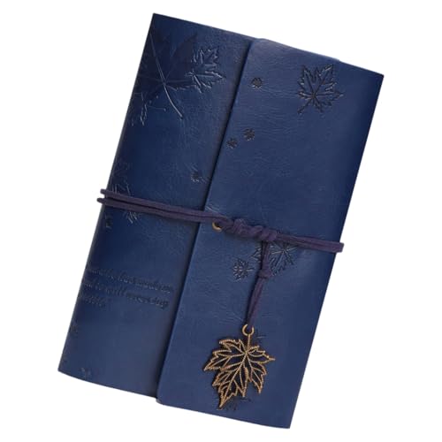 DLUKENY A 6 Travel Notebooks Retro Notebook Leaf Notebook Office School Supplies for Students von DLUKENY
