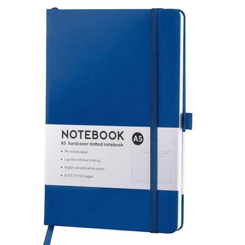 DLUKENY Hardcover-Leder-Notizbuch, 192 Seiten, College-Notizbuch, Tagebuch, Business-Notizblöcke zum Schreiben, Tagebuch, 21,6 x 14,5 cm von DLUKENY