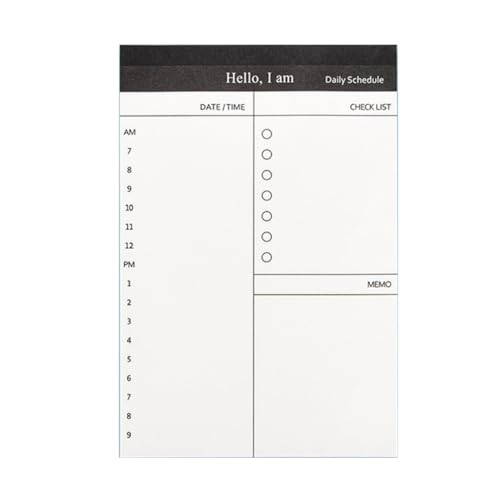 DLUKENY Kleine Notizblöcke, Tagesplaner, kleines Notizbuch, reißbar, 50 Blatt, unliniert, Taschen-Schreibblock, Checkliste, Notizblöcke DLUKENY Kleine Notizblöcke, Tagesplaner, kleines Notizbuch, reißbar, 50 Blatt, unliniert, Taschen-Schreibblock, Checkliste, Notizblöcke von DLUKENY