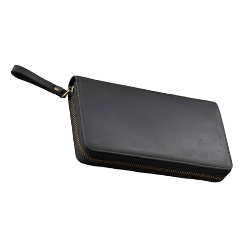 DLUKENY Ledereinband für 18 x 8 cm große Feldnotizen, kleine Notizblöcke, Taschenbuch, Reißverschluss, Ledereinband mit elastischem Stiftschlitz DLUKENY Ledereinband für 18 x 8 cm große Feldnotizen, kleine Notizblöcke, Taschenbuch, Reißverschluss, Ledereinband mit elastischem Stiftschlitz von DLUKENY