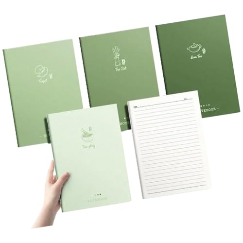 DLUKENY Notizbuch, Softcover, 80 Seiten, liniert, Softcover, Tagebuch für Damen, Herren, Studenten, Schreiben, Notizen, 4 Stück DLUKENY Notizbuch, Softcover, 80 Seiten, liniert, Softcover, Tagebuch für Damen, Herren, Studenten, Schreiben, Notizen, 4 Stück von DLUKENY