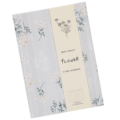 DLUKENY Notizbücher mit Blumenmuster, 5 Notizblöcke, Tagebuch, Hardcover, Reise-Notizbuch, Schreibwaren, Notizblöcke für Studenten von DLUKENY