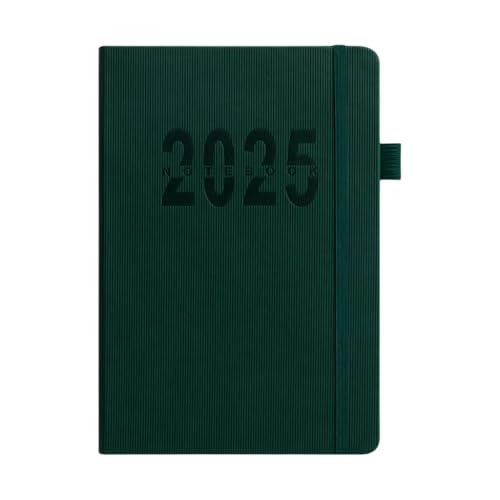 DLUKENY Planer 2025, Tag pro Seite, Tagesplaner 2025, vom 01.2025-12.2025, Hardcover Akademischer Planer mit bunten Monatsmarken von DLUKENY