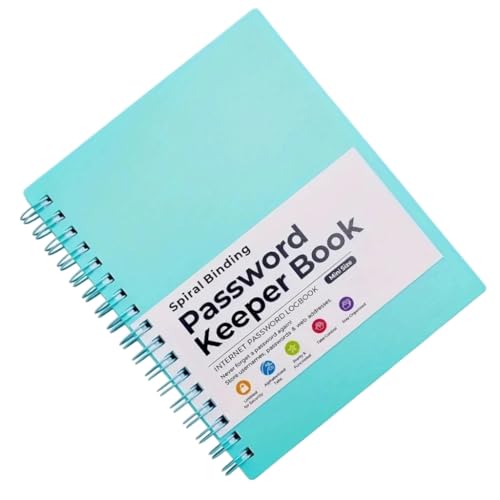 DLUKENY Spiralen Notizbuch Passwort Keeper Buch mit alphabetischen Registerkarten Passwortbuch für Büroangestellte und Studenten DLUKENY Spiralen Notizbuch Passwort Keeper Buch mit alphabetischen Registerkarten Passwortbuch für Büroangestellte und Studenten von DLUKENY