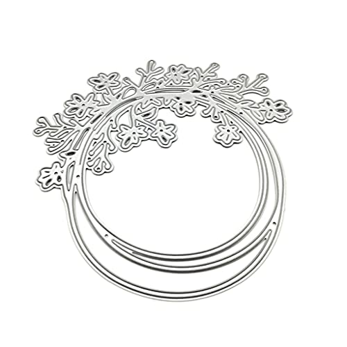DLUKENY Stanzform mit Blumenkranz, Karbonstahl, transparent, für Papierkarten und Bastelarbeiten DLUKENY Stanzform mit Blumenkranz, Karbonstahl, transparent, für Papierkarten und Bastelarbeiten von DLUKENY