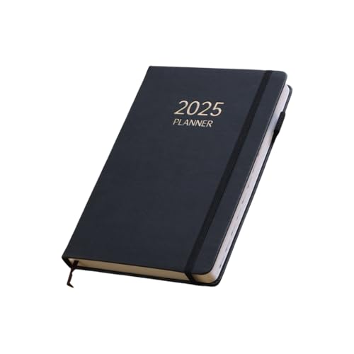 DLUKENY Tagesplaner 2025, Ganzjahresplaner, Notizbuch von bis Dezember, Hardcover, akademischer Planer mit buntem Monatsmarken DLUKENY Tagesplaner 2025, Ganzjahresplaner, Notizbuch von bis Dezember, Hardcover, akademischer Planer mit buntem Monatsmarken von DLUKENY
