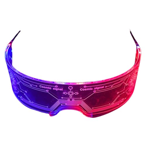 DLUKENY Trendige LED Glühen Glühende Leichte Blinkende Gläser Unisex Brillen Für Partys Festivals Und Feierlichkeiten von DLUKENY