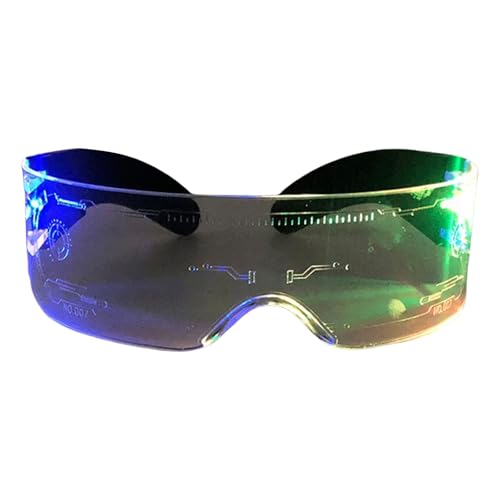 DLUKENY Trendige LED Glühen Glühende Leichte Blinkende Gläser Unisex Brillen Für Partys Festivals Und Feierlichkeiten von DLUKENY
