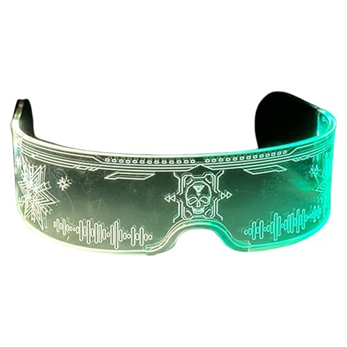 DLUKENY Trendige LED Glühen Glühende Leichte Blinkende Gläser Unisex Brillen Für Partys Festivals Und Feierlichkeiten von DLUKENY
