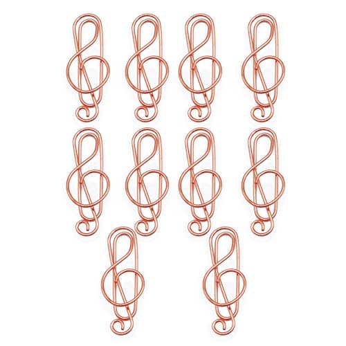 Dekorative Büroklammern, Metall, bunte Aktenklammern, kleine Lesezeichen, Clips für Büro, Schule, Büro, Schreibtisch, Zubehör, 10 Stück Dekorative Büroklammern, Metall, bunte Aktenklammern, kleine Lesezeichen, Clips für Büro, Schule, Büro, Schreibtisch, Zubehör, 10 Stück von DLUKENY