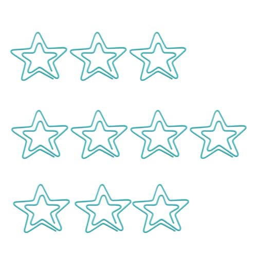 Dekorative Büroklammern, kreative Sternform, Büroklammern, Lesezeichen, lustige Büroklammern, Planer-Clips für Bürodokumente, 10 Stück Dekorative Büroklammern, kreative Sternform, Büroklammern, Lesezeichen, lustige Büroklammern, Planer-Clips für Bürodokumente, 10 Stück von DLUKENY