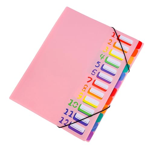 Dokumentenmappe, erweiterbar, 12 Fächer, buntes Gummiband, Büro, Schule, Büro, Schulbedarf, Ordner, Ordner, Ordner Dokumentenmappe, erweiterbar, 12 Fächer, buntes Gummiband, Büro, Schule, Büro, Schulbedarf, Ordner, Ordner, Ordner von DLUKENY