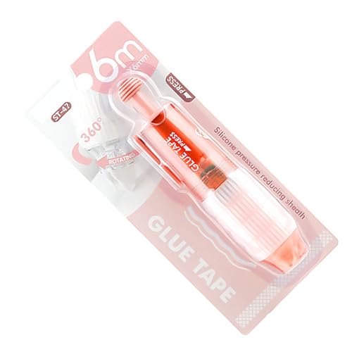 Einziehbares gepunktetes Klebeband, doppelseitig, gepunktet, 6 mm, transparenter Klebstoff für Studenten, Scrapbooking, Kartenherstellung, Klebstoffspender von DLUKENY