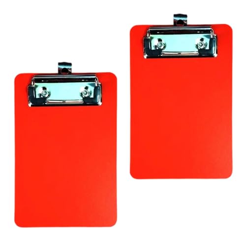 Kleine Klemmbretter, praktische Klemmbretter, Schreibtafel, Klemmbretter für Büro, Schule und Labor, 2 Stück von DLUKENY