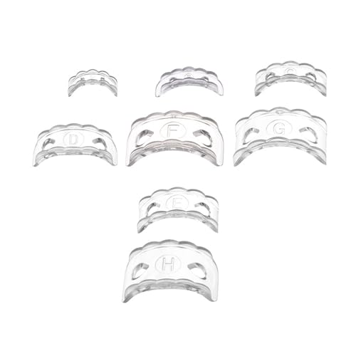 Set Von 8 Ringen Größengröße Einsteller Silikon Strahlung Für Lose Ringe Bequeme Fit Sizer Schmuckringe Accessoires von DLUKENY