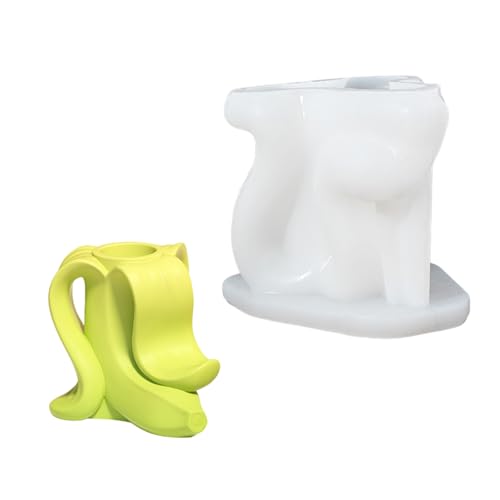 Silikonform für Kerzenständer, handgefertigt, dekorative Bananenform, Heimdekoration, Gießform Silikonform für Kerzenständer, handgefertigt, dekorative Bananenform, Heimdekoration, Gießform von DLUKENY