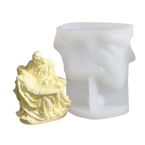 Silikonform für die Kerzenherstellung, 3D-Epoxidharz-Formen für Gottesmutter, ideal für Basteldekorationen und Heimdekoration von DLUKENY