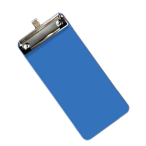 Tragbares kleines Klemmbrett, 10 x 22 cm, Quittungs-Klemmbrett, Metallclip, Schreibtafel mit Haken zum Aufhängen, für Büro, Notizen Tragbares kleines Klemmbrett, 10 x 22 cm, Quittungs-Klemmbrett, Metallclip, Schreibtafel mit Haken zum Aufhängen, für Büro, Notizen von DLUKENY