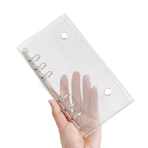 Wasserfeste PVC-Karten-Ordnerhüllen mit 6 Ringen, 6 Ringe, Kartenalbum, Binderumschläge oder 10 Stück gelochte Taschen, professionelle Verwaltung von DLUKENY
