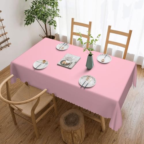 DLXW Hochwertige, schmutzabweisende, einfarbige Tischdecke für Picknicks im Freien, gezackte Polyester-Tischdecke von DLXW