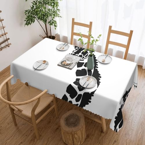 DLXW Premium Tischdecke mit Giraffenmuster, schmutzabweisend, für Picknicks, Küchen und Urlaubsessen, Einheitsgröße DLXW Premium Tischdecke mit Giraffenmuster, schmutzabweisend, für Picknicks, Küchen und Urlaubsessen, Einheitsgröße von DLXW