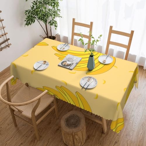 DLXW Premium schmutzabweisende Cartoon-Bananen-Tischdecke für Picknicks, Küchen und Urlaubsessen, Einheitsgröße DLXW Premium schmutzabweisende Cartoon-Bananen-Tischdecke für Picknicks, Küchen und Urlaubsessen, Einheitsgröße von DLXW