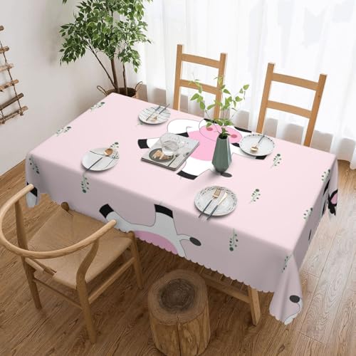 DLXW Premium schmutzabweisende Cartoon-Tischdecke für Picknicks im Freien, gezackte Polyester-Tischdecke von DLXW