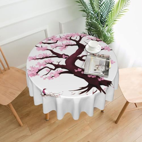 DLXW Runde Tischdecke, 152,4 cm, wasserdichtes Polyester, vielseitige dekorative Tischdecke für Outdoor, Indoor, Festivals, Partys usw., um Ihren Tisch zu schützen DLXW Runde Tischdecke, 152,4 cm, wasserdichtes Polyester, vielseitige dekorative Tischdecke für Outdoor, Indoor, Festivals, Partys usw., um Ihren Tisch zu schützen von DLXW