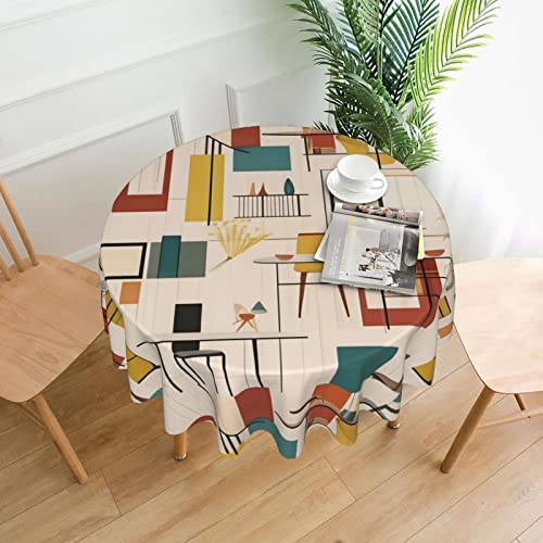 DLXW Runde Tischdecke, 152,4 cm, wasserdichtes Polyester, vielseitige dekorative Tischdecke für Outdoor, Indoor, Festivals, Partys usw., um Ihren Tisch zu schützen DLXW Runde Tischdecke, 152,4 cm, wasserdichtes Polyester, vielseitige dekorative Tischdecke für Outdoor, Indoor, Festivals, Partys usw., um Ihren Tisch zu schützen von DLXW