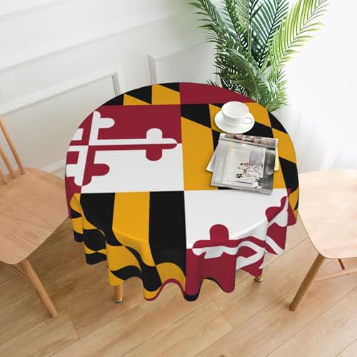 DLXW Runde Tischdecke, 152,4 cm, wasserdichtes Polyester, vielseitige dekorative Tischdecke für Outdoor, Indoor, Festivals, Partys usw., um Ihren Tisch zu schützen DLXW Runde Tischdecke, 152,4 cm, wasserdichtes Polyester, vielseitige dekorative Tischdecke für Outdoor, Indoor, Festivals, Partys usw., um Ihren Tisch zu schützen von DLXW
