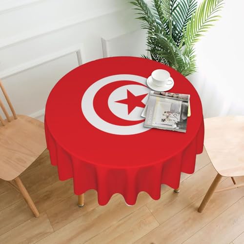 DLXW Runde Tischdecke, 152,4 cm, wasserdichtes Polyester, vielseitige dekorative Tischdecke für Outdoor, Indoor, Festivals, Partys usw., um Ihren Tisch zu schützen DLXW Runde Tischdecke, 152,4 cm, wasserdichtes Polyester, vielseitige dekorative Tischdecke für Outdoor, Indoor, Festivals, Partys usw., um Ihren Tisch zu schützen von DLXW
