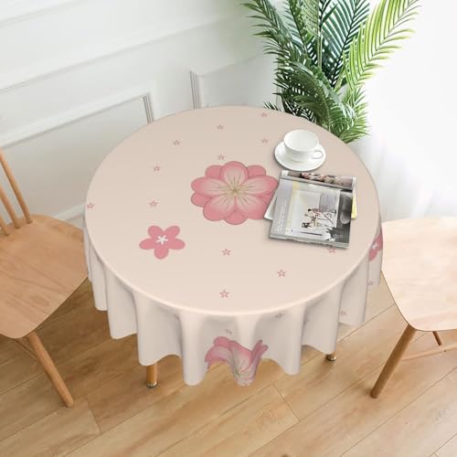 DLXW Runde Tischdecke, 152,4 cm, wasserdichtes Polyester, vielseitige dekorative Tischdecke für Outdoor, Indoor, Festivals, Partys usw., um Ihren Tisch zu schützen DLXW Runde Tischdecke, 152,4 cm, wasserdichtes Polyester, vielseitige dekorative Tischdecke für Outdoor, Indoor, Festivals, Partys usw., um Ihren Tisch zu schützen von DLXW