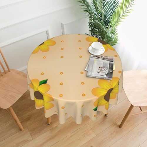 DLXW Runde Tischdecke, 152,4 cm, wasserdichtes Polyester, vielseitige dekorative Tischdecke für Outdoor, Indoor, Festivals, Partys usw., um Ihren Tisch zu schützen DLXW Runde Tischdecke, 152,4 cm, wasserdichtes Polyester, vielseitige dekorative Tischdecke für Outdoor, Indoor, Festivals, Partys usw., um Ihren Tisch zu schützen von DLXW