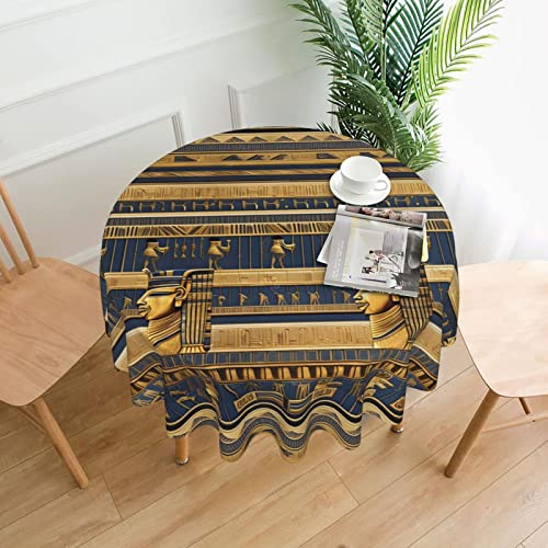 DLXW Tischdecke, rund, wasserabweisend, Polyester, ideal für Innen- und Außenbereich, Bankette, Cafés, Picknicks und mehr, 152,4 cm DLXW Tischdecke, rund, wasserabweisend, Polyester, ideal für Innen- und Außenbereich, Bankette, Cafés, Picknicks und mehr, 152,4 cm von DLXW