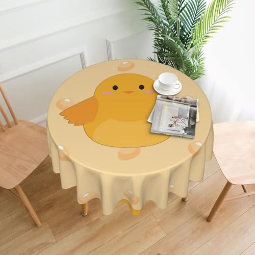 DLXW Tischdecke für runde Tische, Cartoon-Küken DLXW Tischdecke für runde Tische, Cartoon-Küken von DLXW