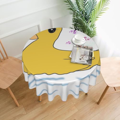 DLXW Tischdecke für runde Tische, kleine gelbe Ente DLXW Tischdecke für runde Tische, kleine gelbe Ente von DLXW
