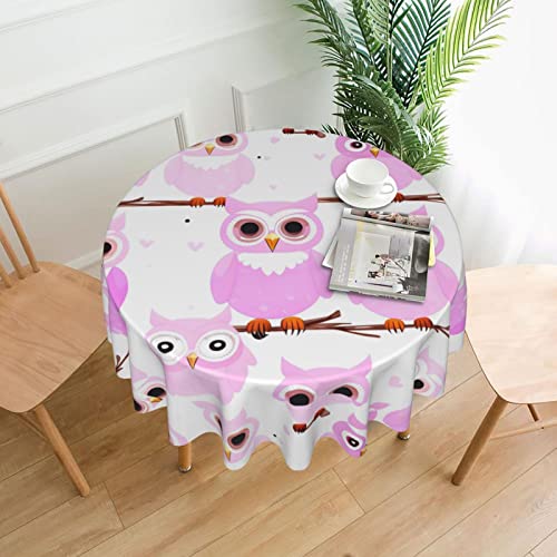DLXW Tischdecke für runde Tische, niedliche Eule DLXW Tischdecke für runde Tische, niedliche Eule von DLXW
