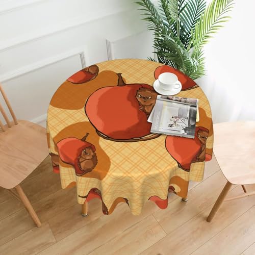 DLXW Tischdecke für runde Tische, niedlicher kleiner Hamster DLXW Tischdecke für runde Tische, niedlicher kleiner Hamster von DLXW