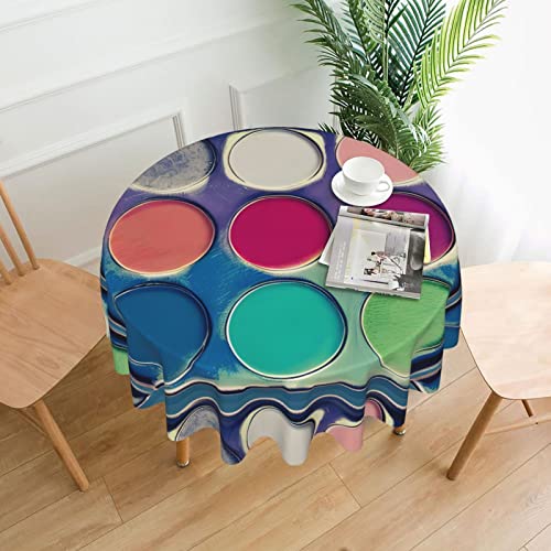 DLXW Tischdecke für runde Tische, runde Farbpalette DLXW Tischdecke für runde Tische, runde Farbpalette von DLXW