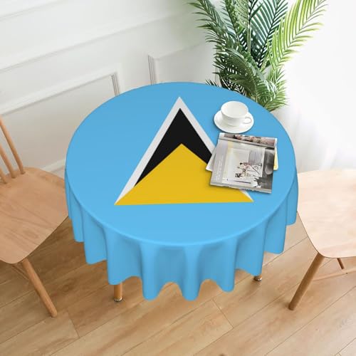 DLXW Tischdecke für runde Tischflagge von St. Lucia DLXW Tischdecke für runde Tischflagge von St. Lucia von DLXW