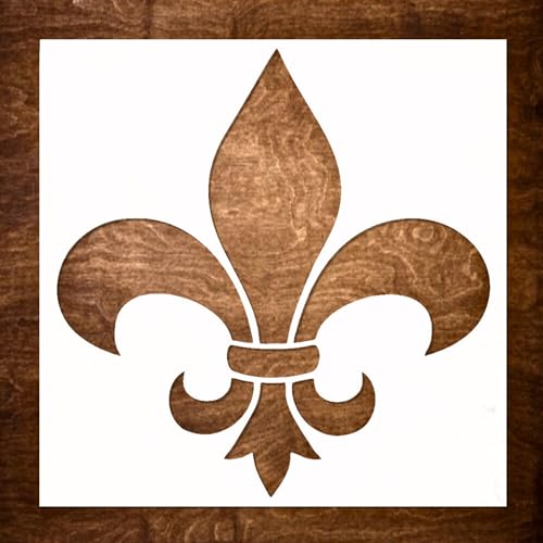 DLY LIFESTYLE Fleur de Lis Schablone zum Malen auf Holz, Leinwand, Papier, Stoff, Wänden und Möbeln – Blumenschablone 15,2 x cm wiederverwendbare DIY Kunst Handwerk Schablonen Wandschablone DLY LIFESTYLE Fleur de Lis Schablone zum Malen auf Holz, Leinwand, Papier, Stoff, Wänden und Möbeln – Blumenschablone 15,2 x cm wiederverwendbare DIY Kunst Handwerk Schablonen Wandschablone von DLY LIFESTYLE