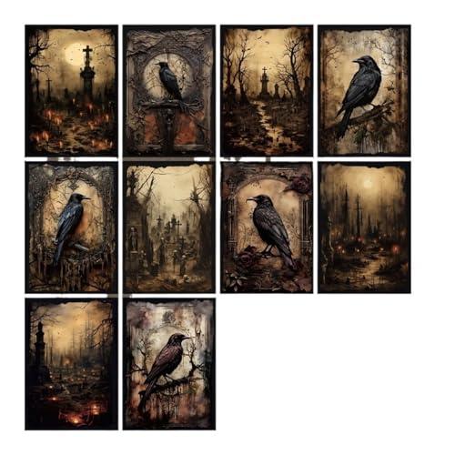 DLZFUDTY Sticker,Aufkleber 20 Stück Vintage Schloss Gebäude DIY Scrapbooking Dekoratives Hintergrundpapier for handgemachtes Junk Journal Bastelpapier(Bird) von DLZFUDTY