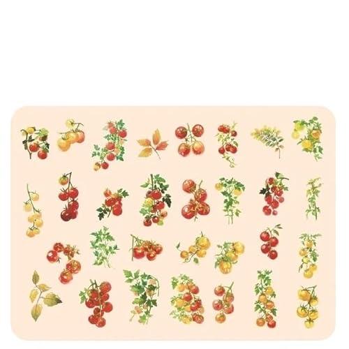 DLZFUDTY Sticker,Aufkleber 6 Stil 30 Teile/Paket Sommer Regenwald Pflanzen Serie for DIY Kalender Glas Flasche Handbuch Umschlag Material Dekoration(S23091-5) von DLZFUDTY
