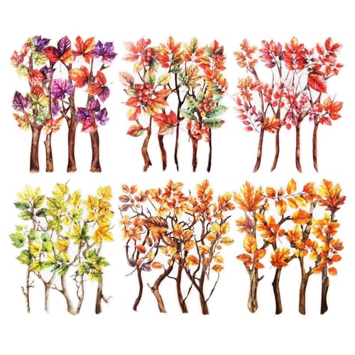 DLZFUDTY Sticker,Aufkleber Laub-PET-Aufkleber-Set, 150 Stück Blatt- und Zweig-Aufkleber for Scrapbooking, Journaling, DIY-Bastelarbeiten und Kunstbedarf DLZFUDTY Sticker,Aufkleber Laub-PET-Aufkleber-Set, 150 Stück Blatt- und Zweig-Aufkleber for Scrapbooking, Journaling, DIY-Bastelarbeiten und Kunstbedarf von DLZFUDTY