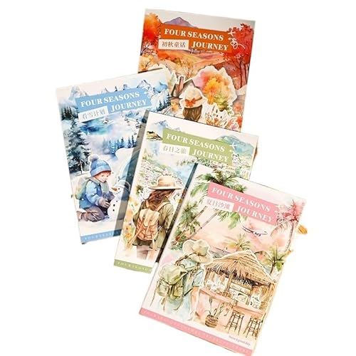 DLZFUDTY Sticker,Aufkleber PET Gestanzte Aufkleber Buch Vier Jahreszeiten Landschaft Dekorative Handgemachte Scrapbooking Material Tagebuch Album Bastelbedarf DLZFUDTY Sticker,Aufkleber PET Gestanzte Aufkleber Buch Vier Jahreszeiten Landschaft Dekorative Handgemachte Scrapbooking Material Tagebuch Album Bastelbedarf von DLZFUDTY