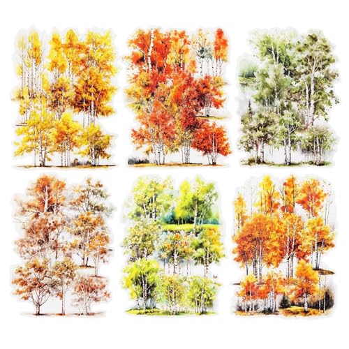 DLZFUDTY Sticker,Aufkleber Wald-PET-Aufkleber-Set, 120 Stück Baum-Ephemera for Scrapbooking, Journaling, Basteln, DIY-Projekte und Kunstbedarf DLZFUDTY Sticker,Aufkleber Wald-PET-Aufkleber-Set, 120 Stück Baum-Ephemera for Scrapbooking, Journaling, Basteln, DIY-Projekte und Kunstbedarf von DLZFUDTY