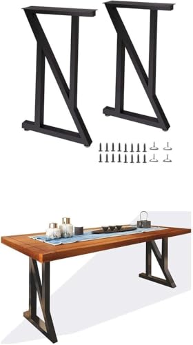DMBBSAPBSH Tischkufen,Tischbeine Metall,Tischbeine aus Stahl, Ersatzfüße for Möbelbeine - Tischbeine aus Metall - Möbelbeine - Esstischbeine aus Metall(Black) von DMBBSAPBSH