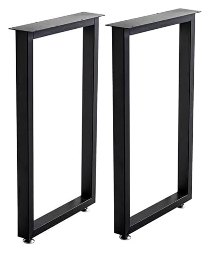 DMBBSAPBSH Tischkufen,Tischbeine Metall,Tischbeine aus Stahl, Hochleistungsstahl-Tischbeine, industrielles Schreibtisch-Möbelbein for Esstisch(2pack,W30H100CM) von DMBBSAPBSH