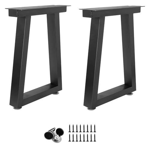 DMBBSAPBSH Tischkufen,Tischbeine Metall,Tischbeine aus Stahl, Industrielle Trapez-Tischbeine - Möbelbeine - Esstischbeine, Metalltischbeine, Couchtischbeine(30 * 40cn) von DMBBSAPBSH
