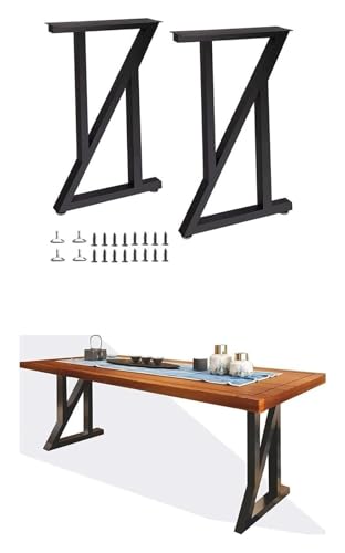 DMBBSAPBSH Tischkufen,Tischbeine Metall,Tischbeine aus Stahl, Möbelbeine - Esstischbeine aus Metall, Konsolentischbeine, Computertischbeine(Black) von DMBBSAPBSH